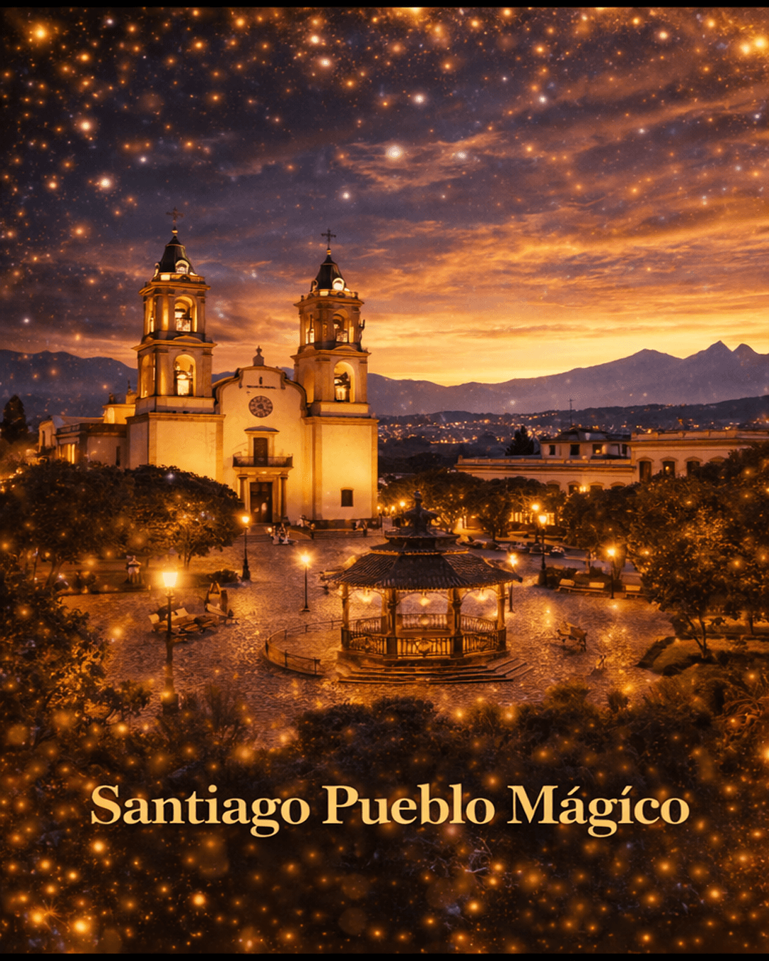 Santiago Pueblo Mágico center