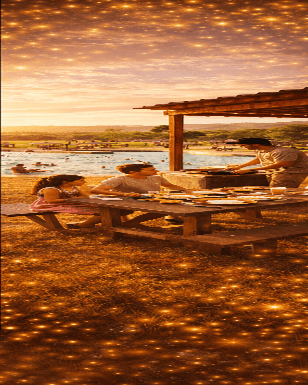 Pools and picnic areas Pueblo Salvaje